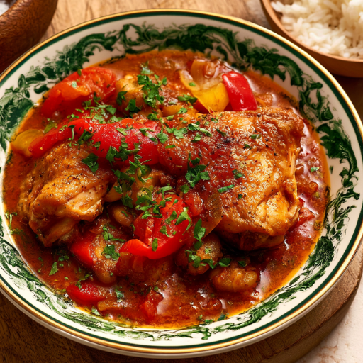 Poulet basquaise traditionnel