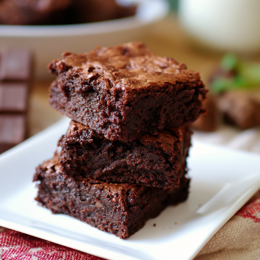 Brownie au chocolat plus léger (sans œufs)