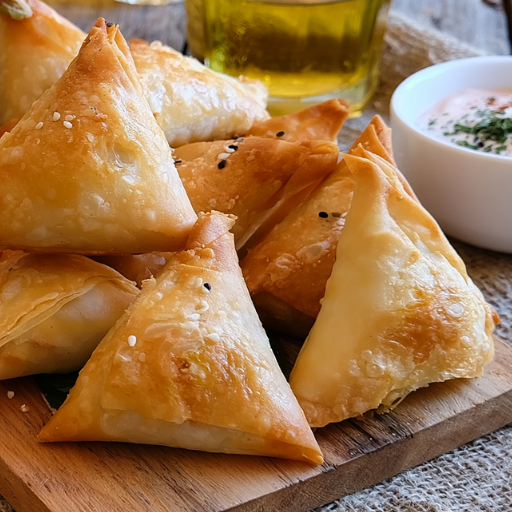 Samoussa poulet croustillant et savoureux