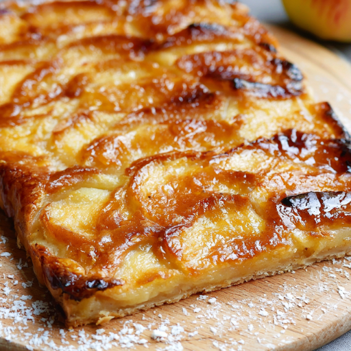 Tarte fine aux pommes caramélisées