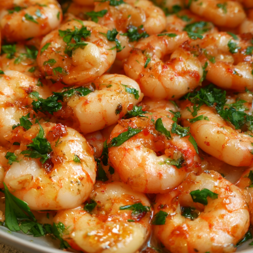 Crevettes sautées à l’ail et au persil