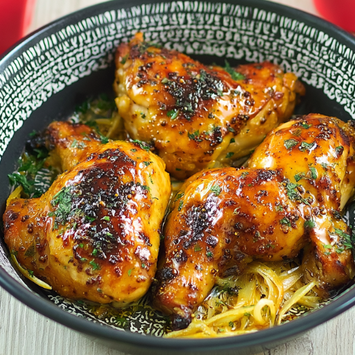 Poulet au miel et à la moutarde