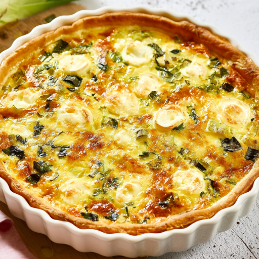 Quiche poireaux chèvre