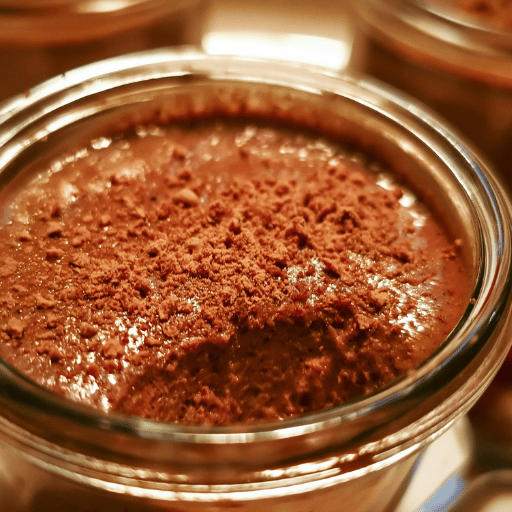 Petit pot de crème au chocolat maison