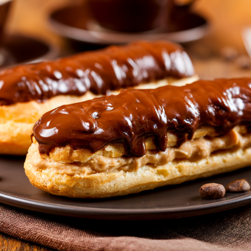Éclairs au chocolat et au café