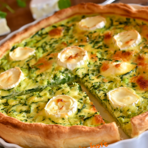 Tarte à la courgette et au chèvre rapide