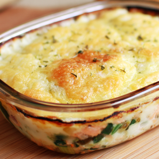 Parmentier de saumon aux légumes