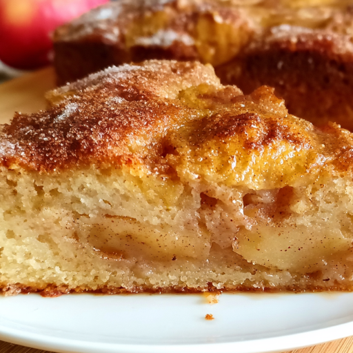 Gâteau moelleux aux pommes et à la cannelle