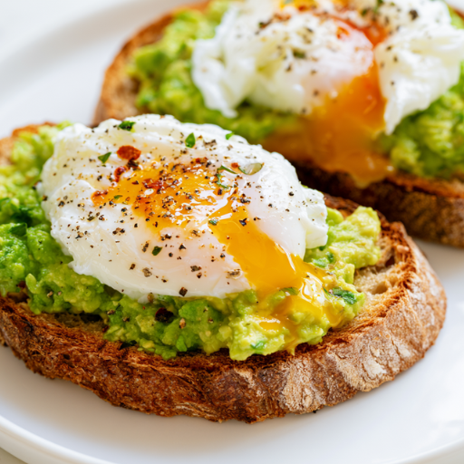 Tartines avocat et œuf poché (Avocado toast)