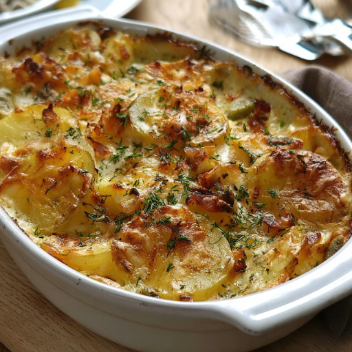 Gratin de pommes de terre au bacon