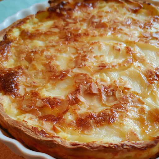 Tarte aux poires et amandes
