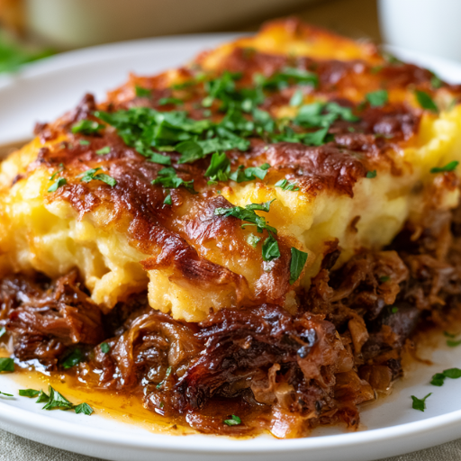 Hachis parmentier de canard confit