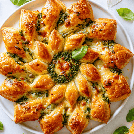 Tarte Soleil Pesto et Mozzarella : L'Apritif Convivial et Gourmand