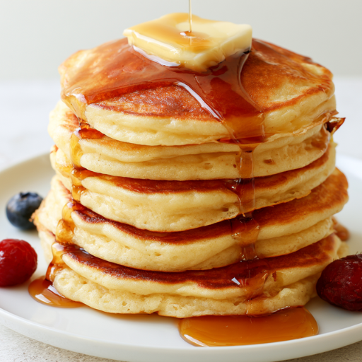 Pancakes américains ultra fluffy au sirop d'érable
