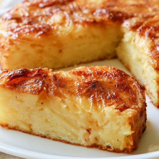 Gâteau invisible aux pommes fraîches