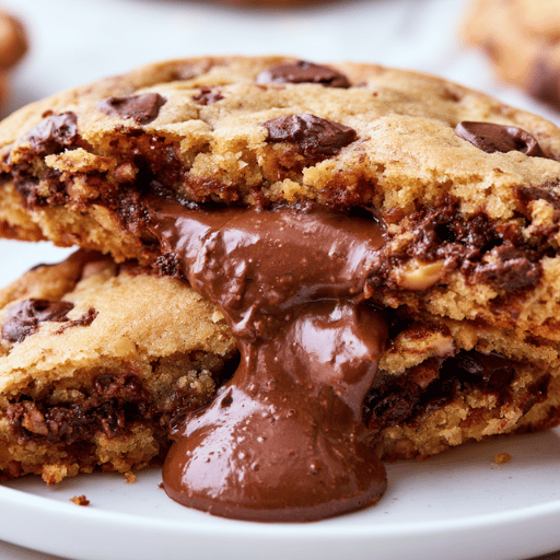Cookie XXL au cœur coulant Nutella